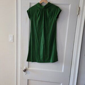 Susana Monaco, green dress or tunic, short sleeved, size small